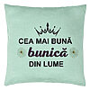 Perna Decorativa pentru Bunica 11, 40x40 cm, Verde Menta, Husa Detasabila, Burduf 7 Perna Decorativa pentru Bunica 11