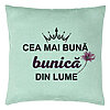 Perna Decorativa pentru Bunica 12, 40x40 cm, Verde Menta, Husa Detasabila, Burduf 7 Perna Decorativa pentru Bunica 12