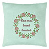 Perna Decorativa pentru Bunica 13, 40x40 cm, Verde Menta, Husa Detasabila, Burduf 7 Perna Decorativa pentru Bunica 13