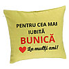 Perna Decorativa pentru Bunica 16, 40x40 cm, Verde, Husa Detasabila, Burduf 7 Perna Decorativa pentru Bunica 16