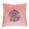 Perna Decorativa pentru Bunica 2, 40x40 cm, Roz, Husa Detasabila, Burduf 7 Perna Decorativa pentru Bunica 2