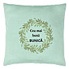 Perna Decorativa pentru Bunica 4, 40x40 cm, Verde Menta, Husa Detasabila, Burduf 7 Perna Decorativa pentru Bunica 4