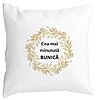 Perna Decorativa pentru Bunica 5, 40x40 cm, Alba, Mata, Husa Detasabila, Burduf 4 Perna Decorativa pentru Bunica 5