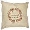 Perna Decorativa pentru Bunica 7, 40x40 cm, Husa Detasabila, Burduf 16 Perna Decorativa pentru Bunica 7