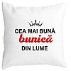 Perna Decorativa pentru Bunica 9, 40x40 cm, Alba, Mata, Husa Detasabila, Burduf 4 Perna Decorativa pentru Bunica 9