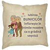 Perna Decorativa pentru Bunici 2, 40x40 cm, Husa Detasabila, Burduf 16 Perna Decorativa pentru Bunici 2