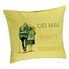 Perna Decorativa pentru Bunici 7, 40x40 cm, Verde, Husa Detasabila, Burduf 7 Perna Decorativa pentru Bunici 7