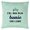 Perna Decorativa pentru Bunicul 1, 40x40 cm, Verde Menta, Husa Detasabila, Burduf 7 Perna Decorativa pentru Bunicul 1