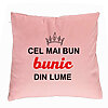Perna Decorativa pentru Bunicul 2, 40x40 cm, Roz, Husa Detasabila, Burduf 7 Perna Decorativa pentru Bunicul 2