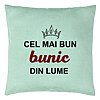 Perna Decorativa pentru Bunicul 2, 40x40 cm, Verde Menta, Husa Detasabila, Burduf 7 Perna Decorativa pentru Bunicul 2