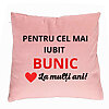 Perna Decorativa pentru Bunicul 3, 40x40 cm, Roz, Husa Detasabila, Burduf 7 Perna Decorativa pentru Bunicul 3