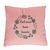 Perna Decorativa pentru Bunicul 4, 40x40 cm, Roz, Husa Detasabila, Burduf 7 Perna Decorativa pentru Bunicul 4