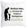 Perna Decorativa pentru Bunicul 5, 40x40 cm, Alba, Mata, Husa Detasabila, Burduf 4 Perna Decorativa pentru Bunicul 5
