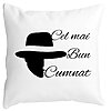 Perna Decorativa pentru Cumnat 2, 40x40 cm, Alba, Mata, Husa Detasabila, Burduf 4 Perna Decorativa pentru Cumnat 2