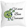 Perna Decorativa pentru Cumnat 4, 40x40 cm, Alba, Mata, Husa Detasabila, Burduf 4 Perna Decorativa pentru Cumnat 4
