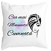 Perna Decorativa pentru Cumnata 2, 40x40 cm, Alba, Mata, Husa Detasabila, Burduf 4 Perna Decorativa pentru Cumnata 2