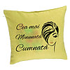 Perna Decorativa pentru Cumnata 2, 40x40 cm, Verde, Husa Detasabila, Burduf 7 Perna Decorativa pentru Cumnata 2