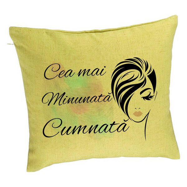 Perna Decorativa pentru Cumnata 2, 40x40 cm, Verde, Husa Detasabila, Burduf 5 Perna Decorativa pentru Cumnata 2