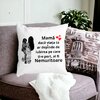 Perna Decorativa pentru Mama 1,40x40 cm, Alba, Mata, Husa Detasabila, Burduf 18 Alba