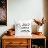 Perna Decorativa pentru Mama 4,40x40 cm, Alba, Mata, Husa Detasabila, Burduf 23 Husa Detasabila