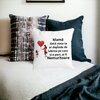 Perna Decorativa pentru Mama 7,40x40 cm, Alba, Mata, Husa Detasabila, Burduf 24 Burduf