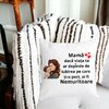 Perna Decorativa pentru Mama 8,40x40 cm, Alba, Mata, Husa Detasabila, Burduf 17 40x40 cm