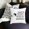 Perna Decorativa pentru Mama 9,40x40 cm, Alba, Mata, Husa Detasabila, Burduf 19 Mata
