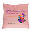 Perna Decorativa pentru Nasi 2, 40x40 cm, Roz, Husa Detasabila, Burduf 7 Perna Decorativa pentru Nasi 2