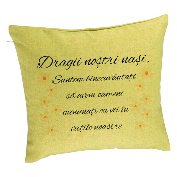 Perna Decorativa pentru Nasi 3, 40x40 cm, Verde, Husa Detasabila, Burduf 5 Perna Decorativa pentru Nasi 3