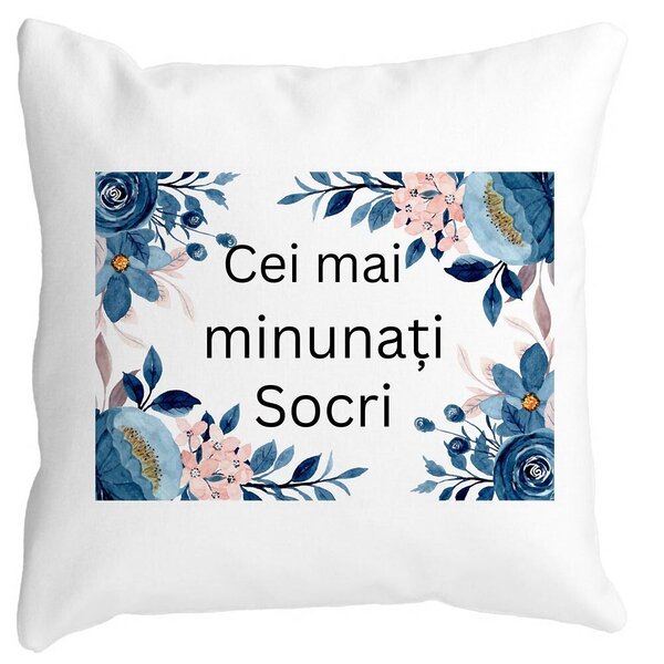 Perna Decorativa pentru Socri 1, 40x40 cm, Alba, Mata, Husa Detasabila, Burduf 3 Perna Decorativa pentru Socri 1