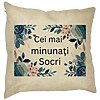 Perna Decorativa pentru Socri 1, 40x40 cm, Husa Detasabila, Burduf 16 Perna Decorativa pentru Socri 1