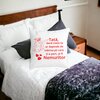 Perna Decorativa pentru Tata 11,40x40 cm, Alba, Mata, Husa Detasabila, Burduf 24 Burduf