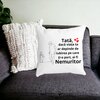 Perna Decorativa pentru Tata 5,40x40 cm, Alba, Mata, Husa Detasabila, Burduf 22 Mata