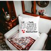 Perna Decorativa pentru Tata 7,40x40 cm, Alba, Mata, Husa Detasabila, Burduf 20 40x40 cm