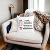Perna Decorativa pentru Tata 7,40x40 cm, Alba, Mata, Husa Detasabila, Burduf 24 Burduf