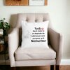 Perna Decorativa pentru Tata 8,40x40 cm, Alba, Mata, Husa Detasabila, Burduf 24 Burduf