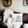 Perna Decorativa pentru Tata 9,40x40 cm, Alba, Mata, Husa Detasabila, Burduf 22 Mata