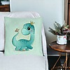 Perna Decorativa, Model Blue Baby Dinozaur, 40x40 cm, Verde Menta, Husa Detasabila, Burduf 26 bsC0132 PhotoRoom 3