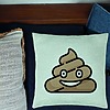 Perna Decorativa, Model Poo Emoji, 40x40 cm, Verde Menta, Husa Detasabila, Burduf 24 bsC0136 PhotoRoom 1
