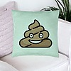 Perna Decorativa, Model Poo Emoji, 40x40 cm, Verde Menta, Husa Detasabila, Burduf 23 bsC0136 PhotoRoom