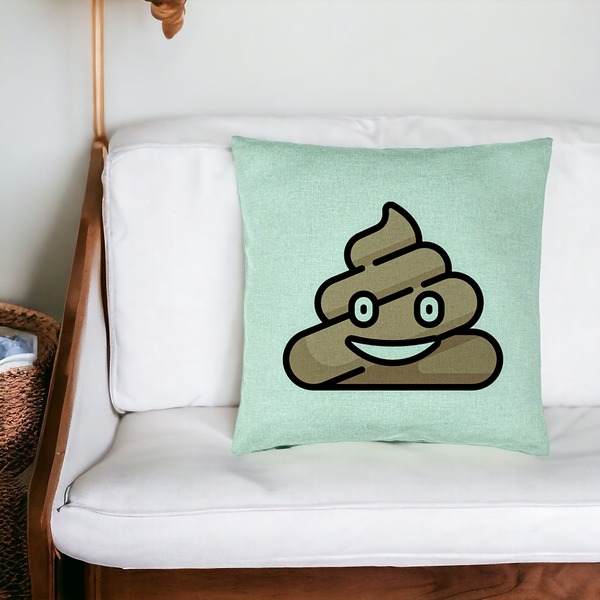 Perna Decorativa, Model Poo Emoji, 40x40 cm, Verde Menta, Husa Detasabila, Burduf 20 bsC0136 PhotoRoom 4