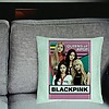 Perna Decorativa, Model Blackpink K-POP, 40x40 cm, Verde Menta, Husa Detasabila, Burduf 24 bsC0140 PhotoRoom 1