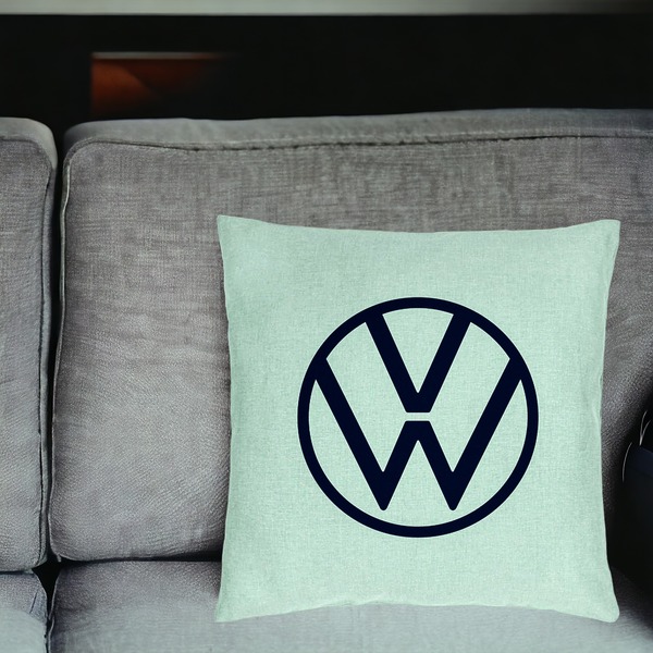Perna Decorativa, Model Volkswagen, 40x40 cm, Verde Menta, Husa Detasabila, Burduf 17 bsC0142 PhotoRoom 1