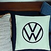 Perna Decorativa, Model Volkswagen, 40x40 cm, Verde Menta, Husa Detasabila, Burduf 23 bsC0142 PhotoRoom