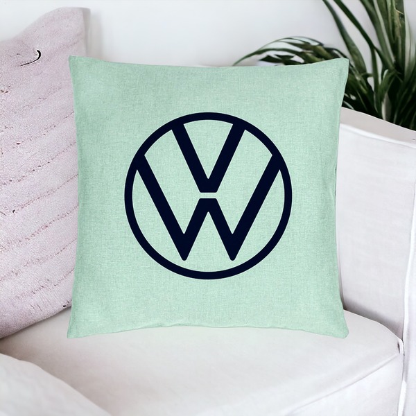 Perna Decorativa, Model Volkswagen, 40x40 cm, Verde Menta, Husa Detasabila, Burduf 20 bsC0142 PhotoRoom 4