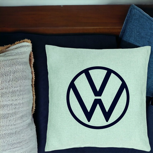 Perna Decorativa, Model Volkswagen, 40x40 cm, Verde Menta, Husa Detasabila, Burduf 16 bsC0142 PhotoRoom