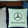 Perna Decorativa, Model Mercedes, 40x40 cm, Verde Menta, Husa Detasabila, Burduf 23 bsC0143 PhotoRoom