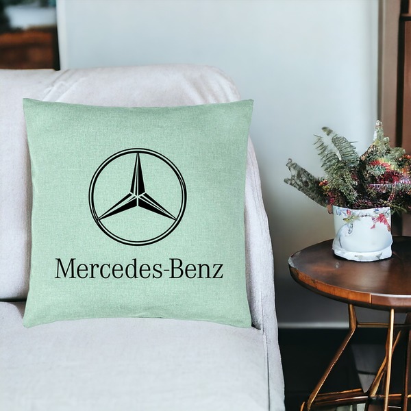 Perna Decorativa, Model Mercedes, 40x40 cm, Verde Menta, Husa Detasabila, Burduf 18 bsC0143 PhotoRoom 2