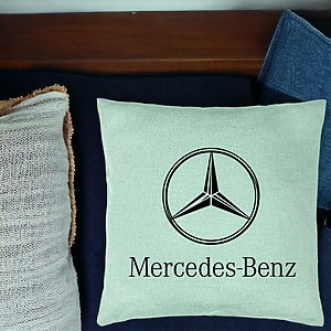 Alternative view of Perna Decorativa, Model Mercedes, 40x40 cm, Verde Menta, Husa Detasabila, Burduf