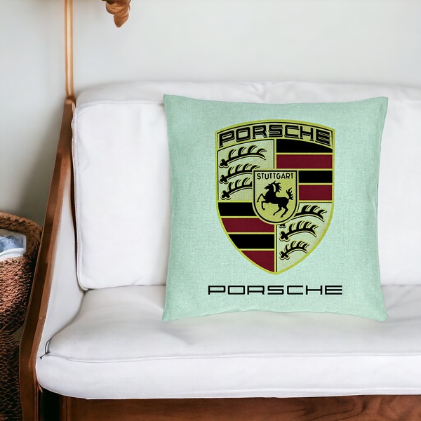 Perna Decorativa, Model Porsche, 40x40 cm, Verde Menta, Husa Detasabila, Burduf 16 bsC0144 PhotoRoom